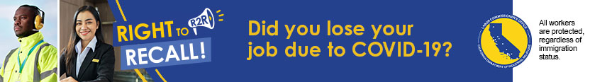Right to be rehired after losing job due to COVID-19.